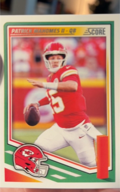 2025 Score Patrick Mahomes II Kansas City Chiefs — front