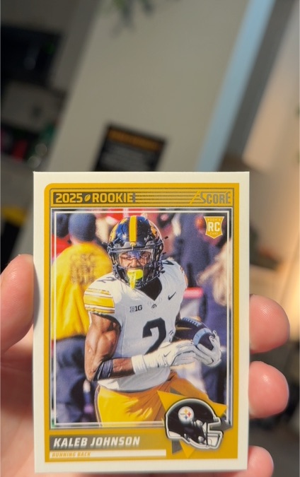 2025 Panini Score #12 Kaleb Johnson — front