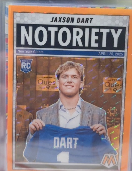 2025 Panini Mosaic Notoriety #11 Jaxson Dart — front