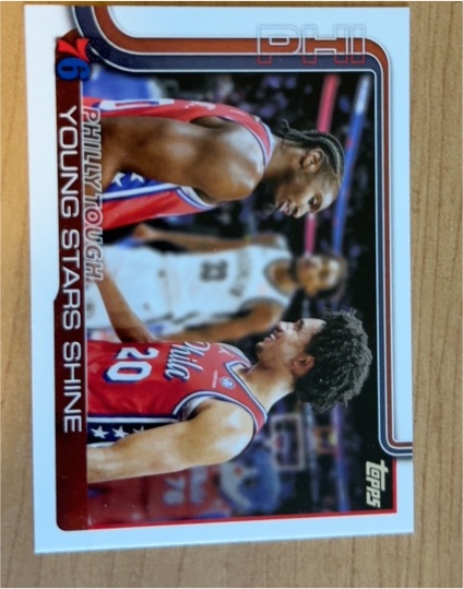 2025-26 Topps #275 Philly Tough: Young Stars Shine — front