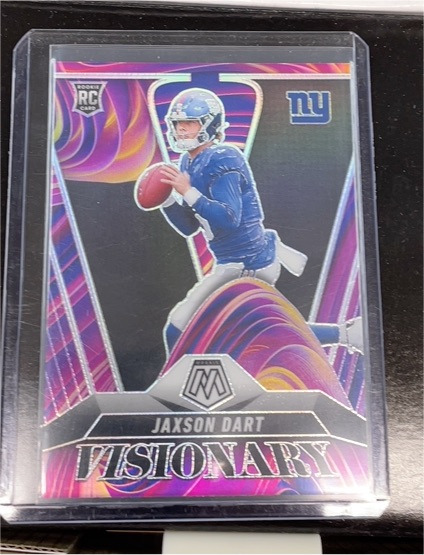 2025 Panini Mosaic #18 Jaxson Dart Visionary Rookie Card — front