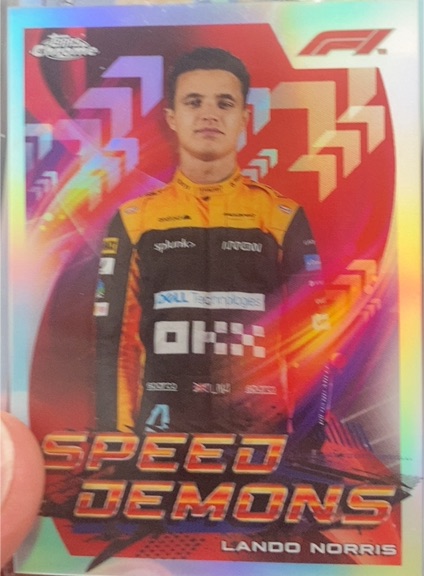2022 Topps Chrome Formula 1 Speed Demons #SD-LN Lando Norris — front