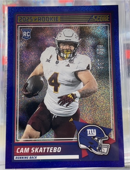 2025 Panini Score #1 Cam Skattebo — front
