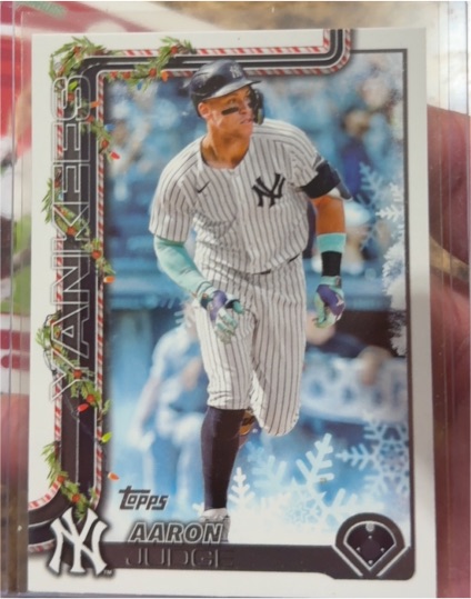 2025 Topps Holiday #H161 Aaron Judge — front