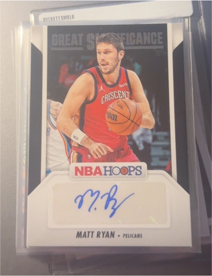 2024-25 Panini NBA Hoops #GS-MRP Matt Ryan Great Significance Auto — front
