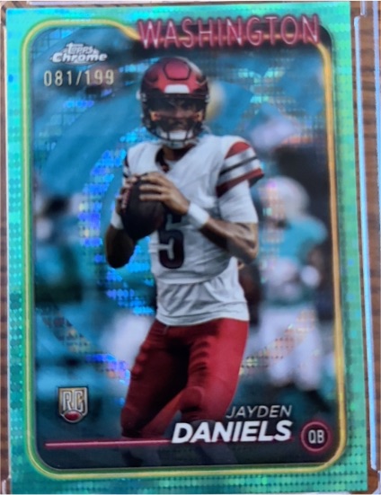 2024 Topps Chrome #081 Jayden Daniels — front
