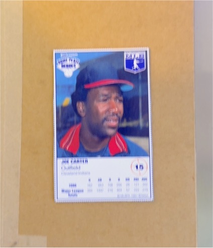 1987 Kraft Home Plate Heroes #15 Joe Carter — front