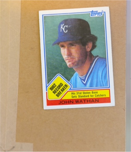 1983 Topps #6 John Wathan — front