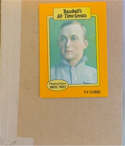 1987 Hygrade Baseball's All-Time Greats Orange #NNO Ty Cobb — front