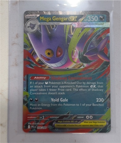 2016 Pokémon TCG Phantasmal Flames #56 Mega Gengar EX — front