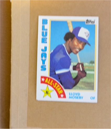 1984 Topps #403 Lloyd Moseby — front