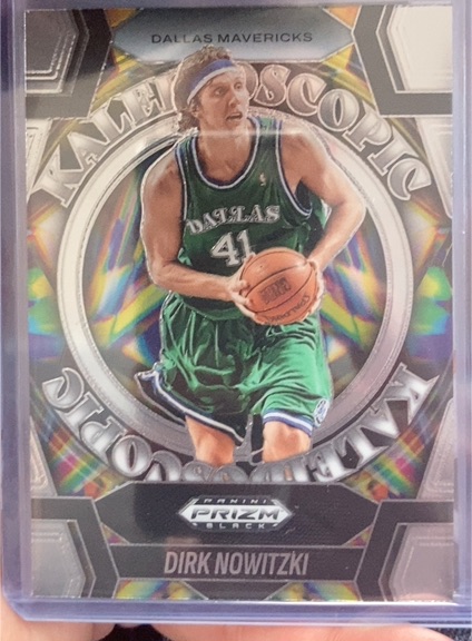 2024-25 Panini Prizm Black #25 Dirk Nowitzki Kaleidoscopic — front