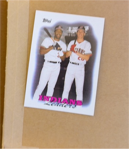 1988 Topps #789 Indians Leaders Joe Carter/Cory Snyder — front
