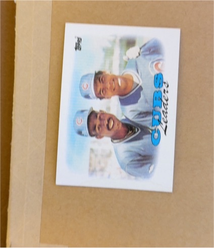 1988 Topps #171 Cubs Leaders Shawon Dunston/Manny Trillo — front