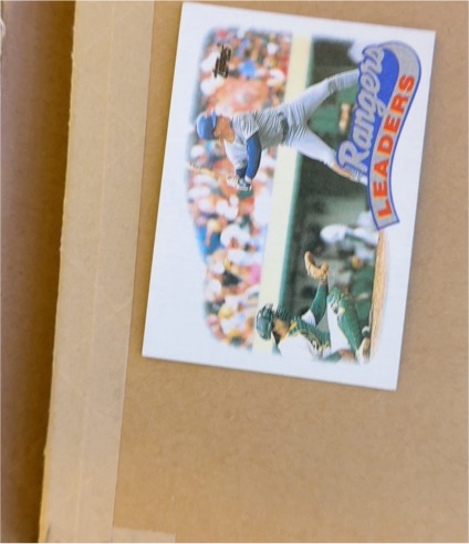 1989 Topps #729 Texas Rangers Team Leaders — front