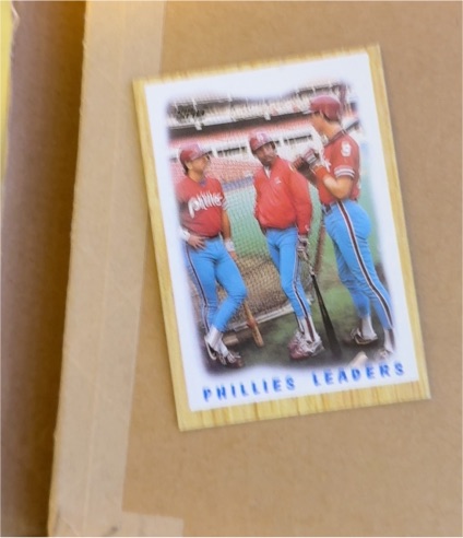 1987 Topps #481 Phillies Leaders Philadelphia Phillies — front