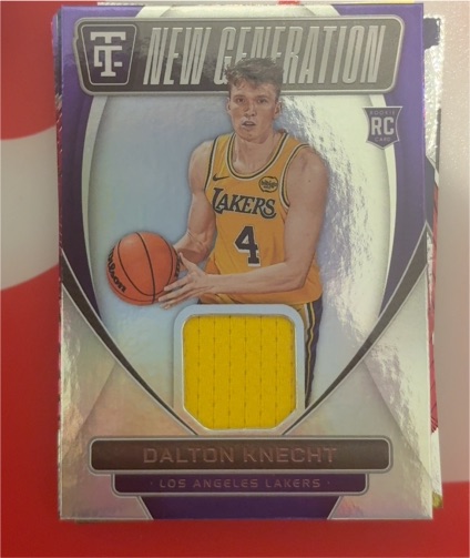 2024-25 Panini Totally Certified #NGJ-DLK Dalton Knecht New Generation Jerseys — front