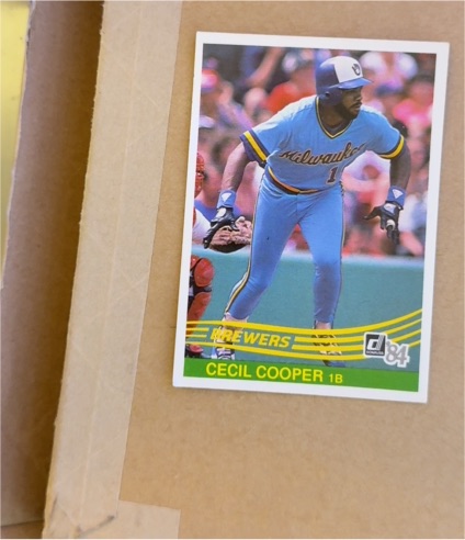 1984 Donruss #351 Cecil Cooper — front