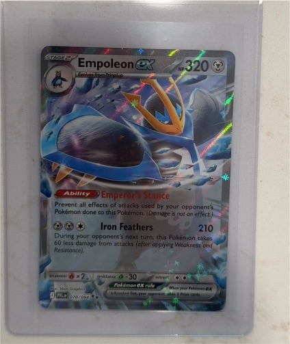 2025 Pokémon Phantasmal Flames #070 Empoleon ex — front