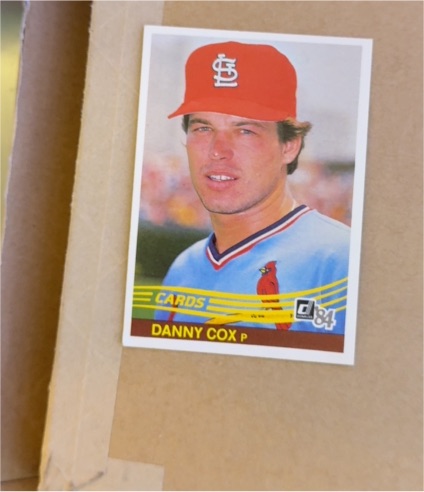1984 Donruss #384 Danny Cox — front