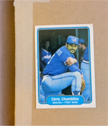1982 Fleer #433 Chris Chambliss — front