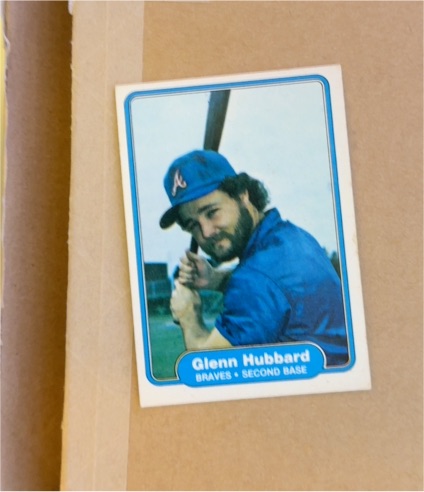 1982 Fleer #437 Glenn Hubbard — front