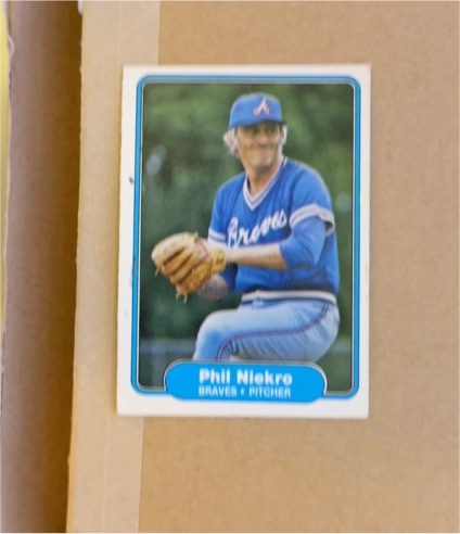 1982 Fleer #444 Phil Niekro — front