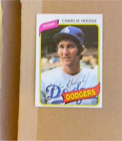 1980 Topps #644 Charlie Hough — front