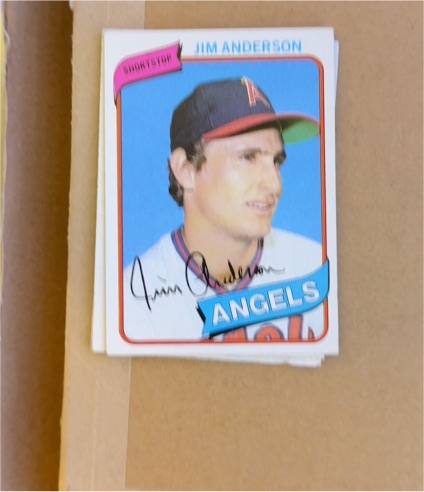 1980 Topps #183 Jim Anderson — front