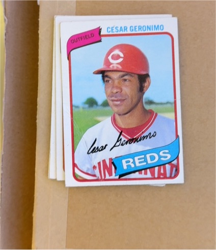 1980 Topps #475 Cesar Geronimo — front