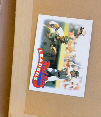 1989 Topps #321 Team Leaders Boston Red Sox — front