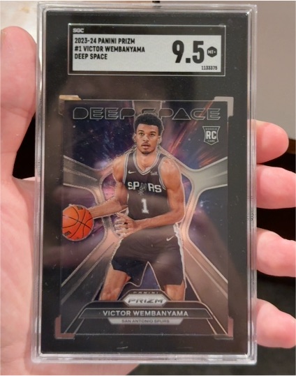 2023-24 Panini Prizm #1 Victor Wembanyama Deep Space — front
