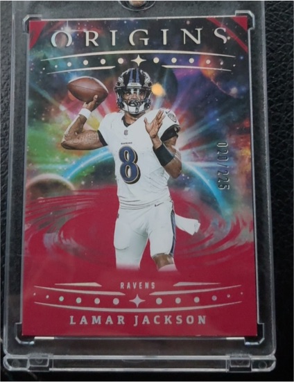 2025 Panini Origins #020 Lamar Jackson — front
