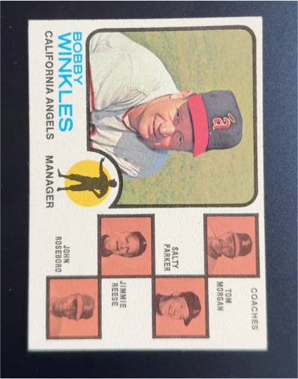 1973 Topps #421 Bobby Winkles — front