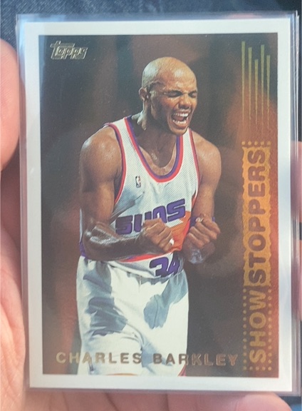 1995-96 Topps #SS5 Charles Barkley Show Stoppers — front