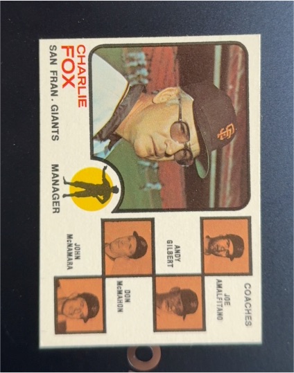 1973 Topps #252 Charlie Fox — front