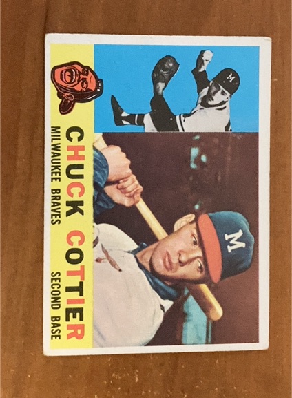1960 Topps #417 Chuck Cottier — front