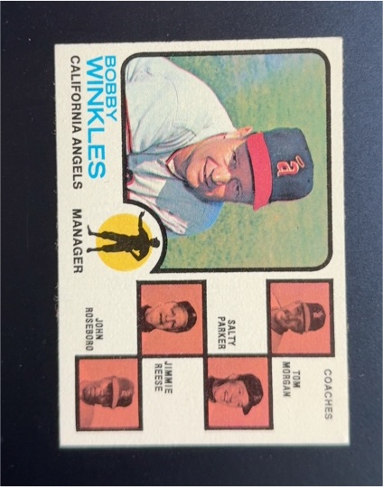 1973 Topps #421 Bobby Winkles — front