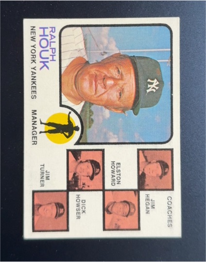 1973 Topps #116 Ralph Houk — front