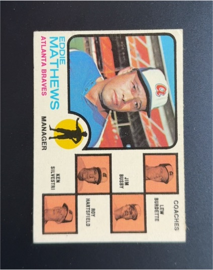 1973 Topps #237 Eddie Mathews — front