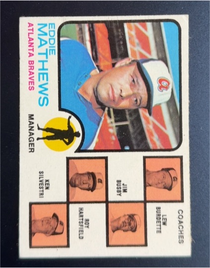 1973 Topps #237 Eddie Mathews — front