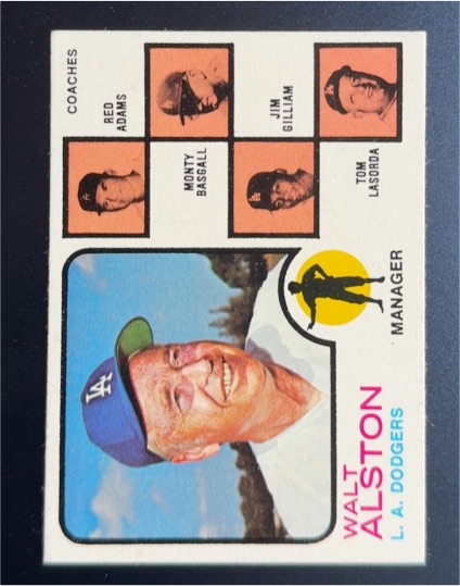 1973 Topps #569 Walt Alston — front