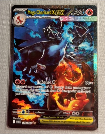 2025 Pokemon TCG #125 Mega Charizard X EX Phantasmal Flames — front