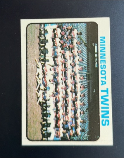 1973 Topps #654 Minnesota Twins Team — front