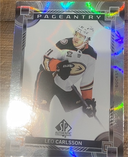 2024-25 Upper Deck SP Authentic Pageantry #P-19 Leo Carlsson — front