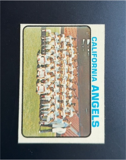 1973 Topps #243 California Angels Team Card — front
