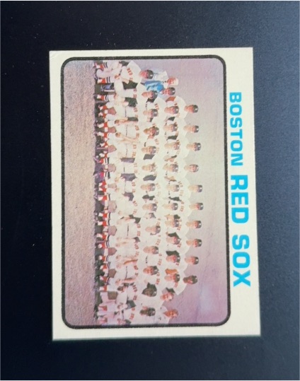1973 Topps #596 Boston Red Sox Team — front