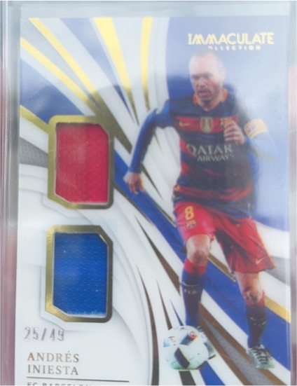 2020 Panini Immaculate Collection #25/49 Andrés Iniesta — front