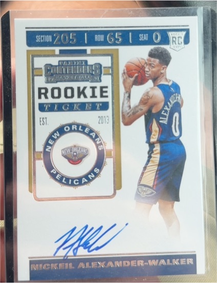 2019-20 Panini Contenders #205 Nickeil Alexander-Walker Rookie Ticket — front