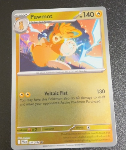 2025 Pokémon Phantasmal Flames #034 Pawmot — front